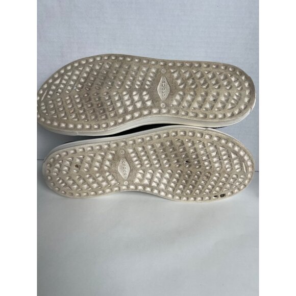 Unisex Black Crocs M10 W12 Slip-On Perforated Shoes Rubber Casual Comfort - Picture 6 of 7